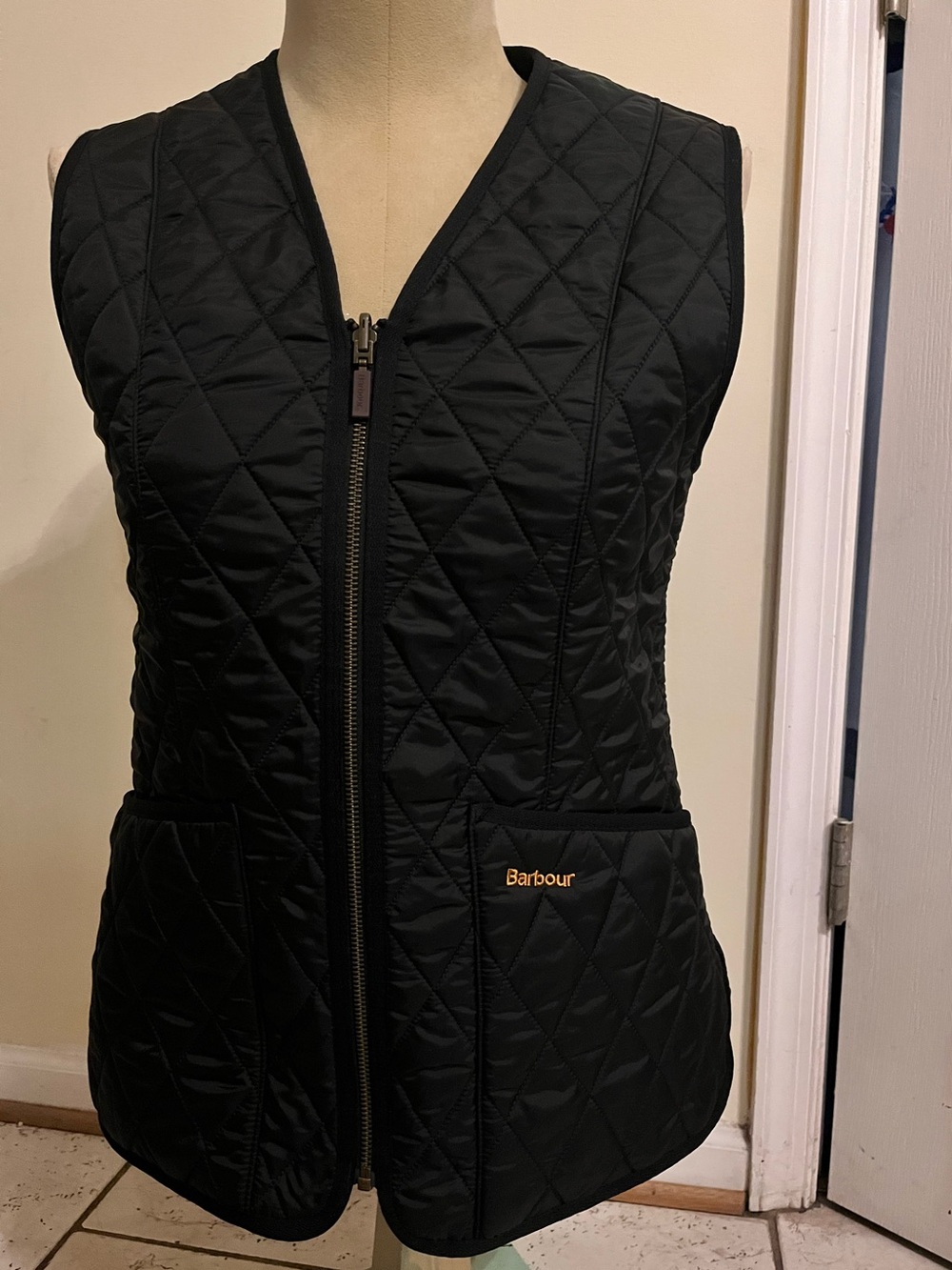 Barbour Quilted Betty Zip-Front Vest